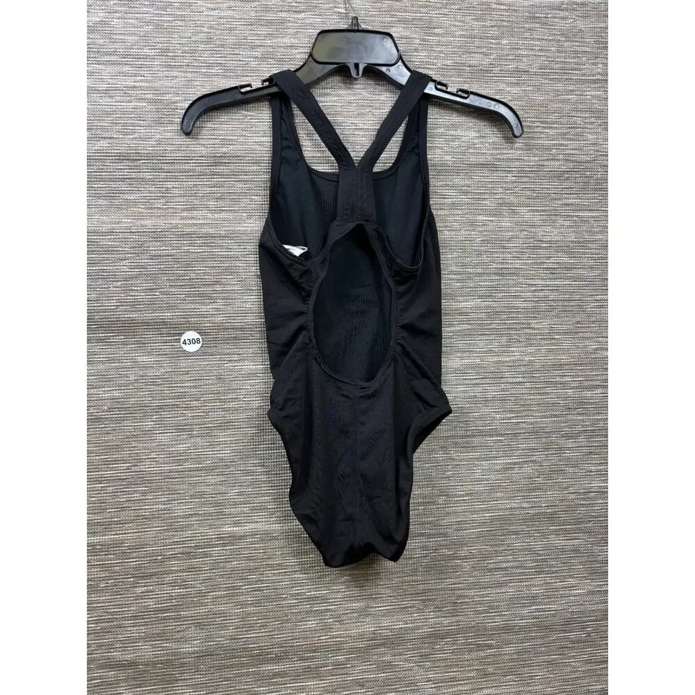 Speedo One Piece Swimsuit Womens Size 12/28 Black
